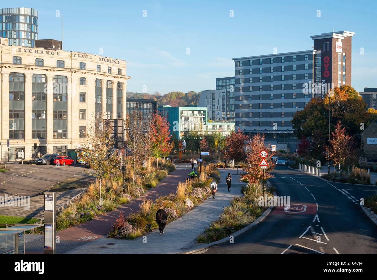 Lieu d'échange, Sheffield Banque D'Images