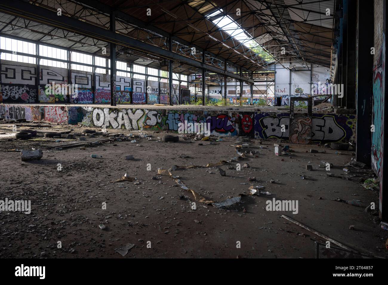 Derelict Factory, Neepsend, Sheffield 2023 Banque D'Images