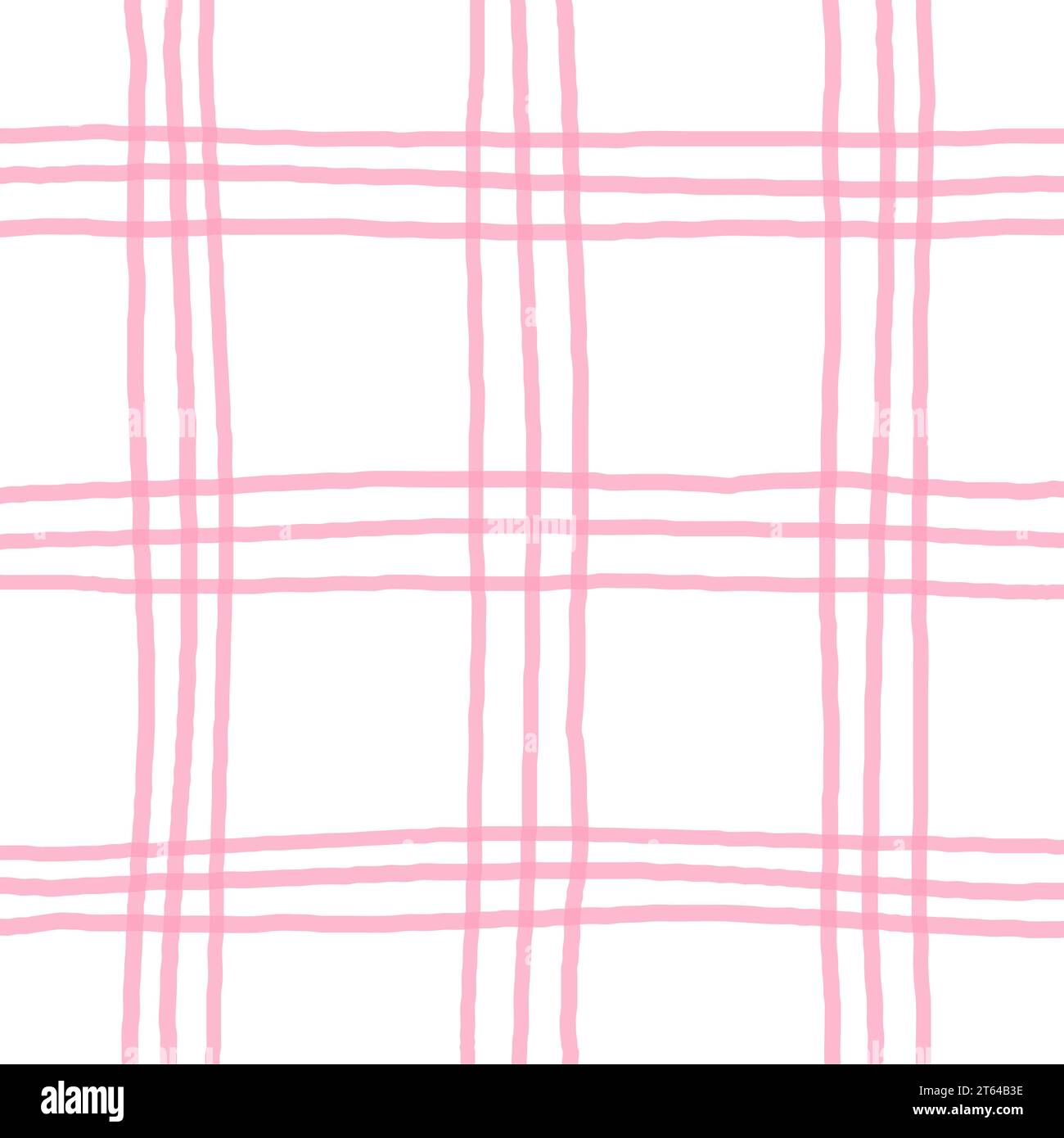 Délicat Cottagecore Cute Plaid Checks Vector Pattern. Homestead imprimé avec des lignes fines. Fond de ferme avec impression de jardin chintz Illustration de Vecteur