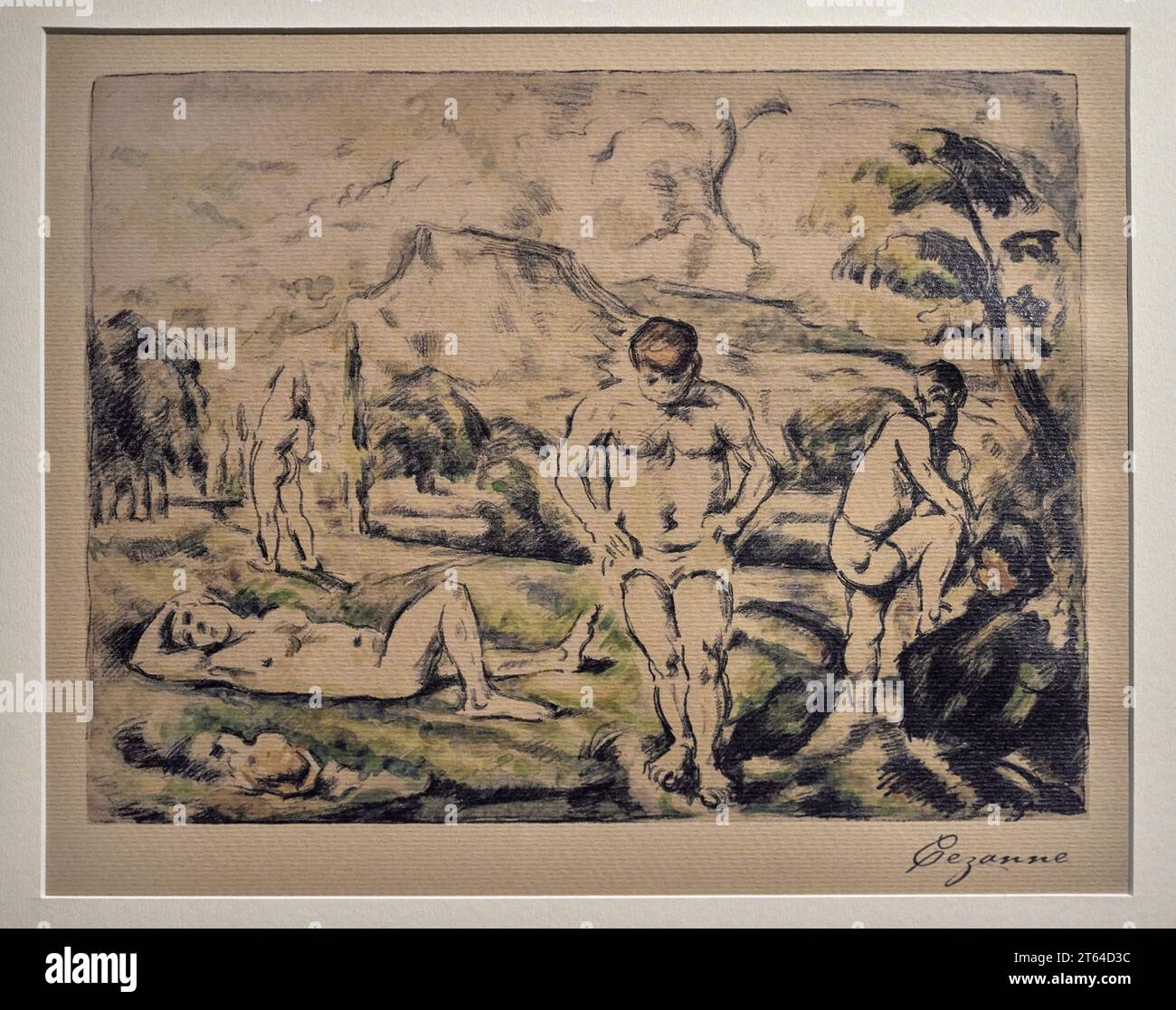Senza titolo - litografia - Paul Cezanne - 1935 - collezione privata Banque D'Images