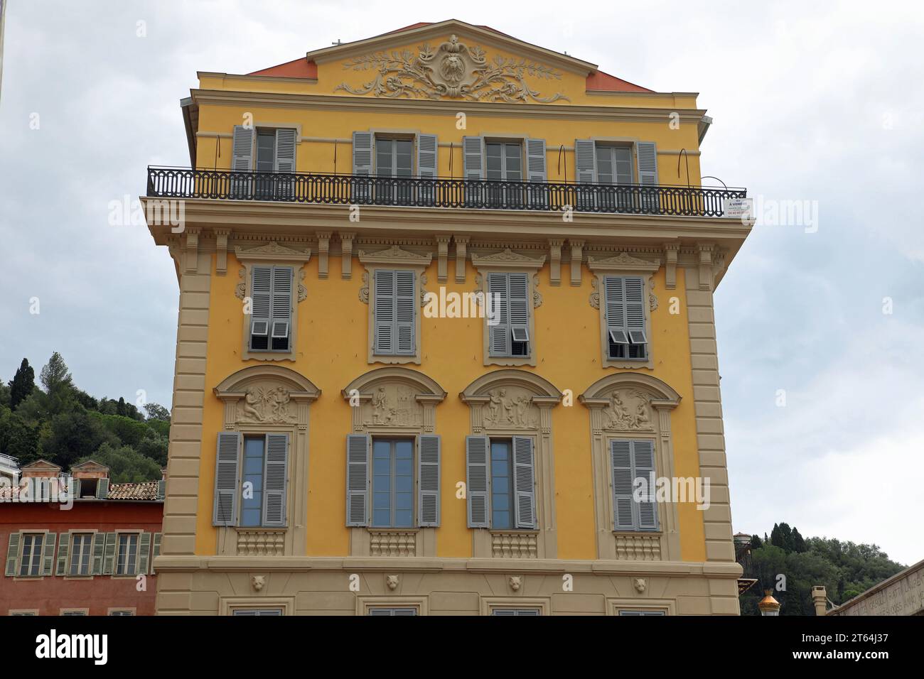 17e siècle Palais Cais de Pierlas dans la vieille ville de Nice Banque D'Images