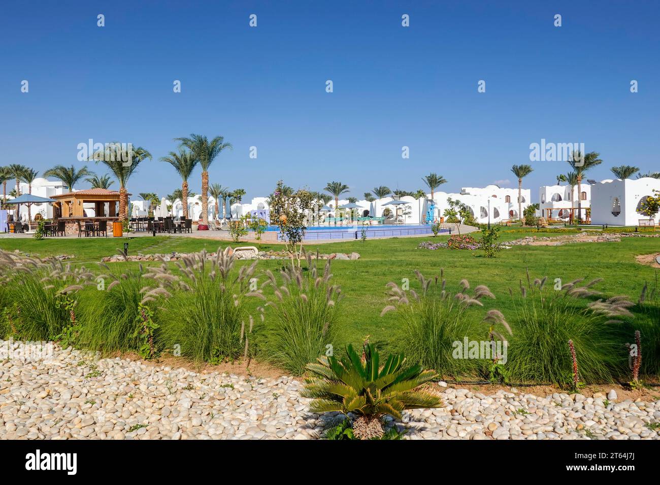 Hotelzimmer, piscine, Hotelanlage Safir, South Dahab, Sinaï, Ägypten Banque D'Images