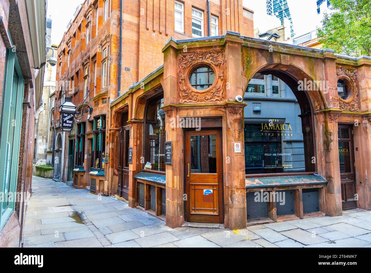Avant de Todd's Wine Bar, le site de la première maison du café à Londres, Royaume-Uni Banque D'Images
