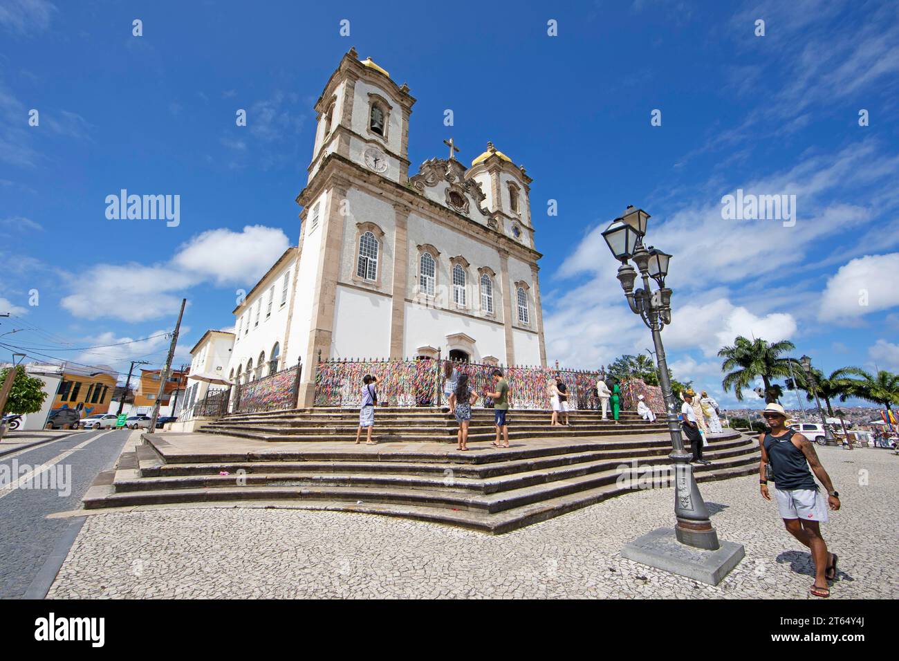 Basilique Nosso Senhor do Bonfim ou Église catholique romaine de notre Seigneur de la bonne mort, Salvador, État de Bahia, Brésil Banque D'Images