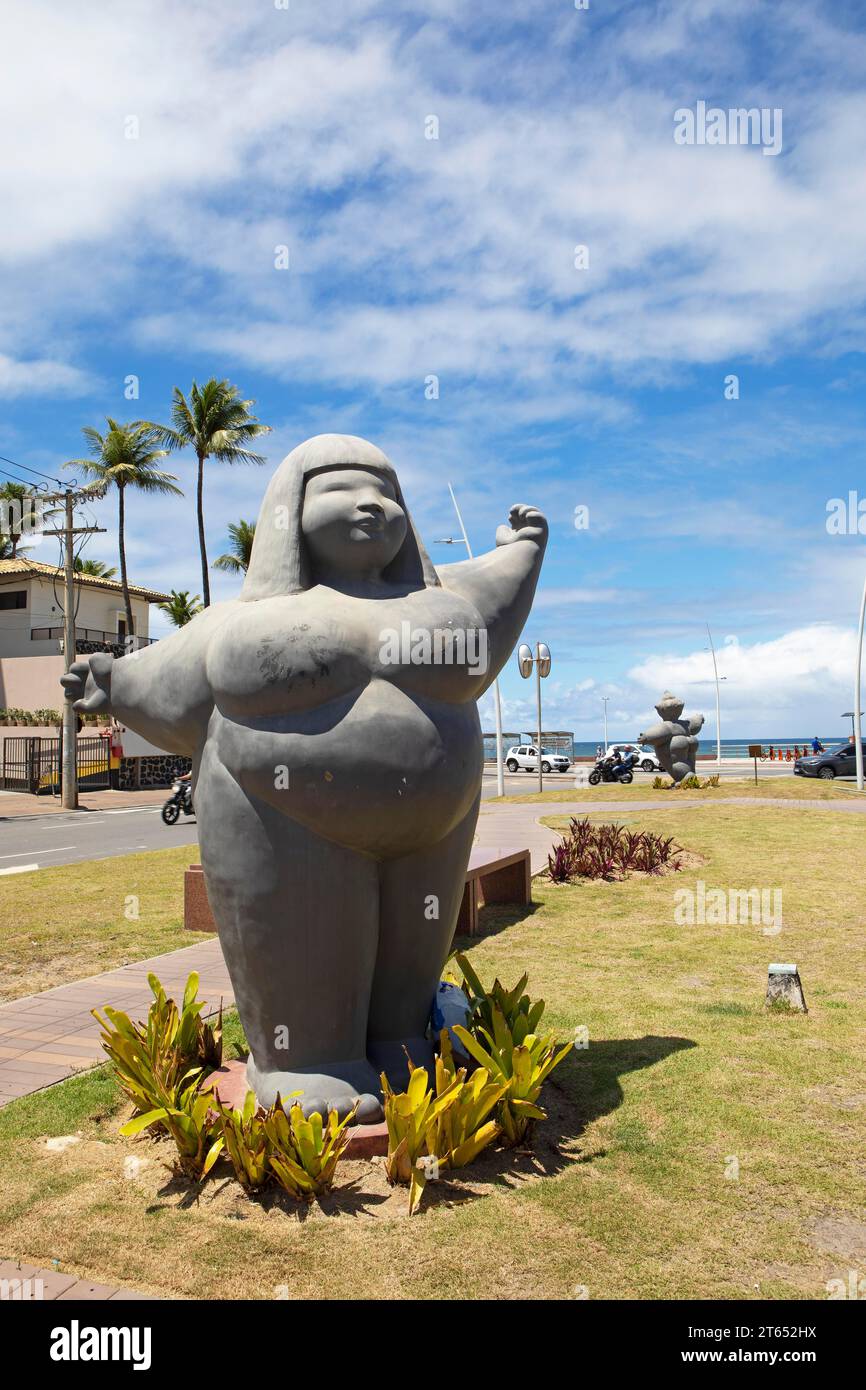 Sculpture comme Gordinhas de Ondina ou Chubby Girls d'Ondina, Salvador, État de Bahia, Brésil Banque D'Images