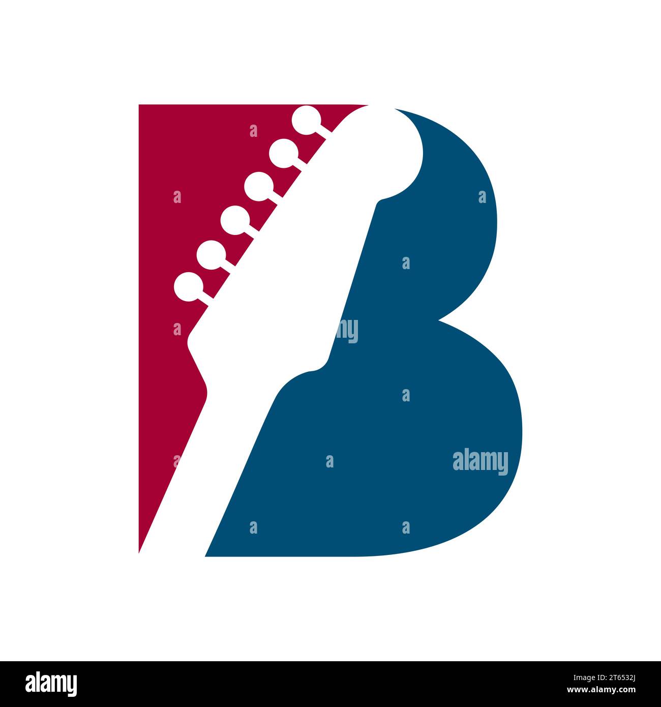 Logo de musique sur modèle vectoriel lettre B. Illustration de Vecteur