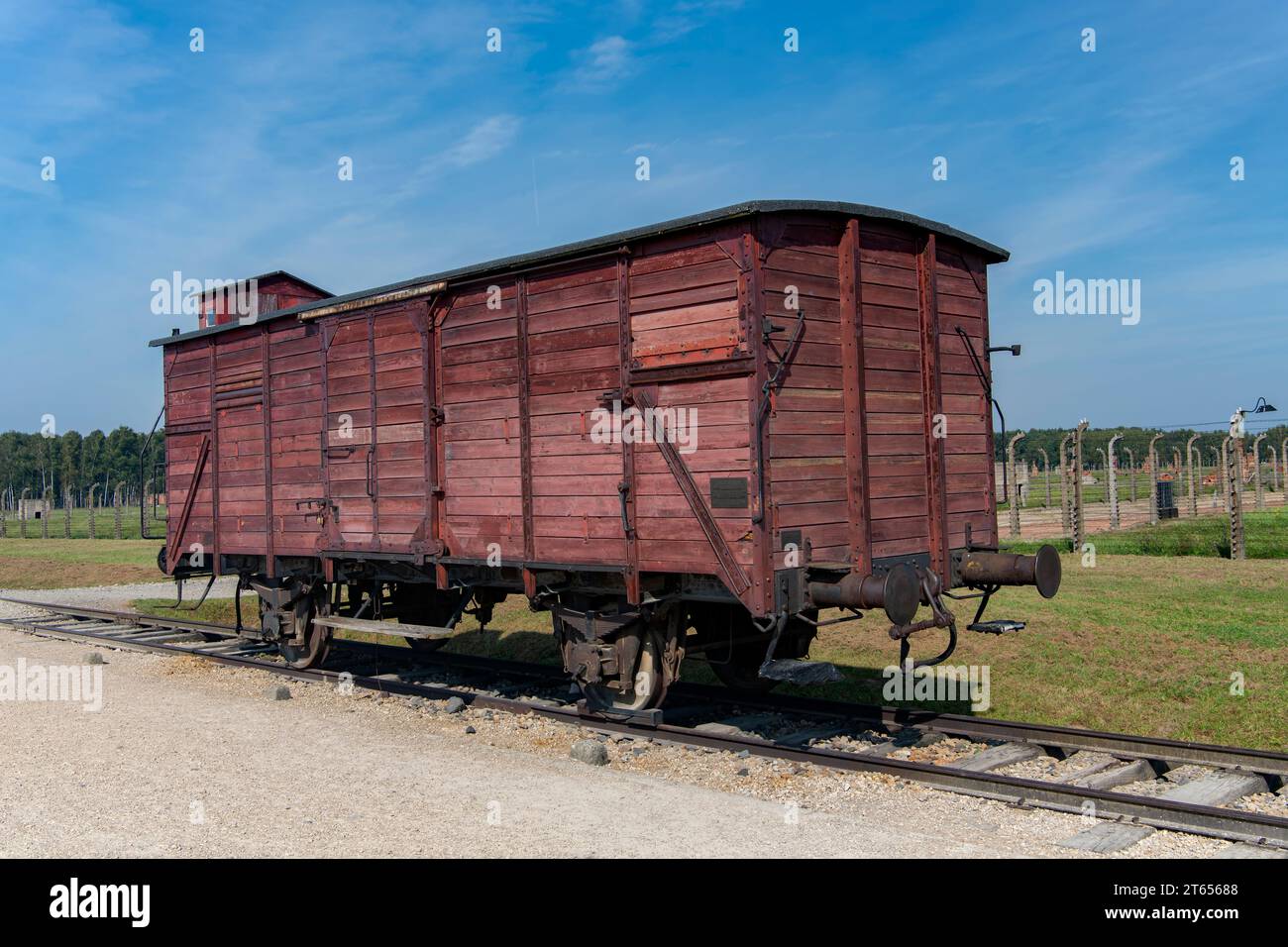 Camp de concentration d'Auschwitz, Pologne Banque D'Images