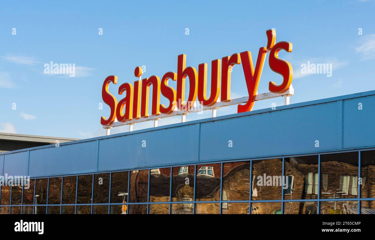 Sainsbury's store,Victoria Road,Angleterre,Darlington,UK Banque D'Images