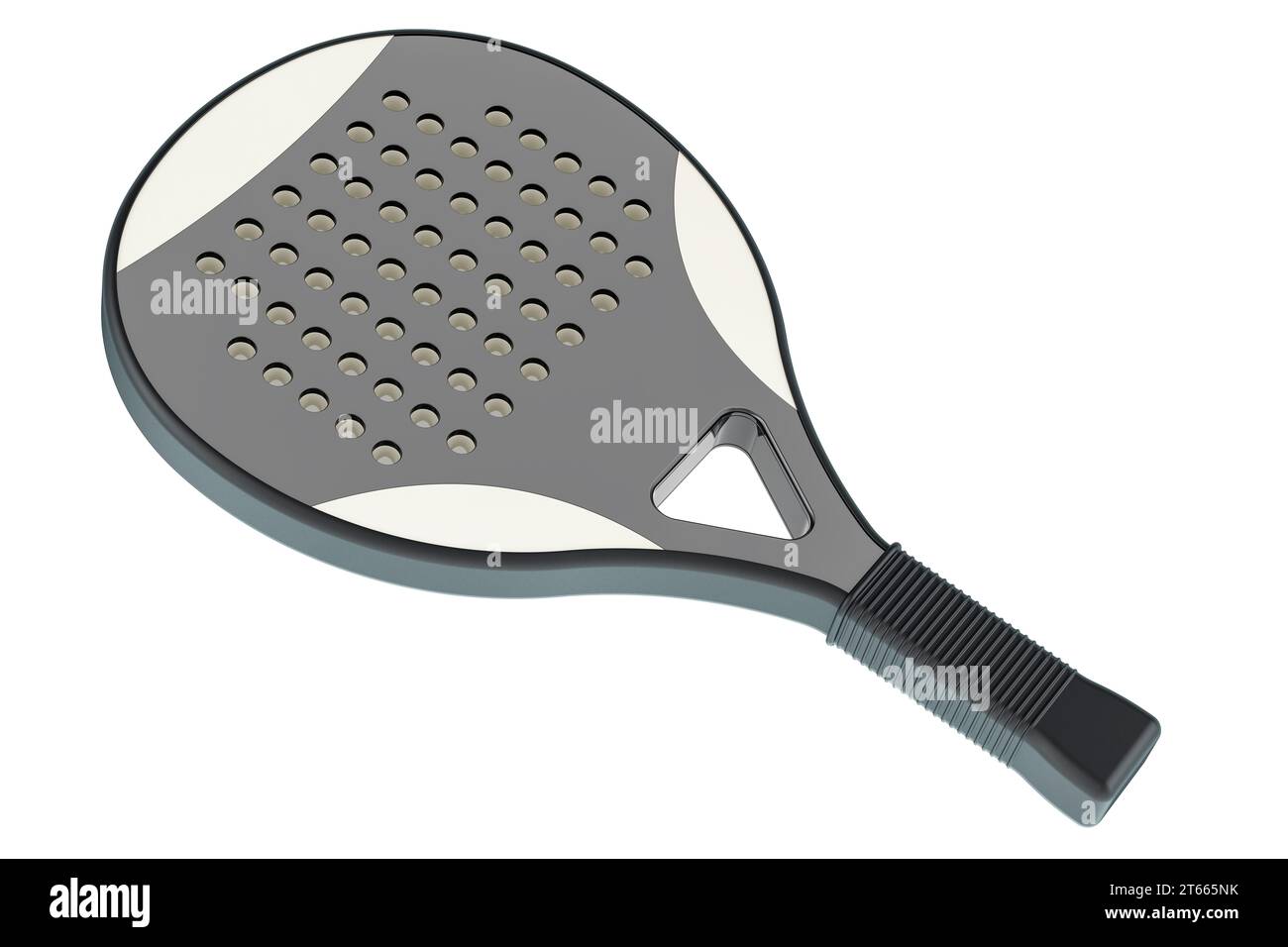 Raquette de paddle tennis, rendu 3D isolé sur fond blanc Banque D'Images
