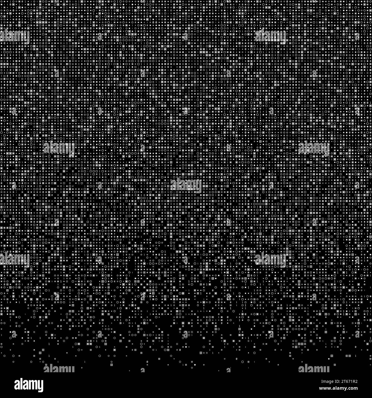 Fond de matrice géométrique étonnant dans des couleurs grises. Illustration vectorielle carrée puissante. Illustration de Vecteur