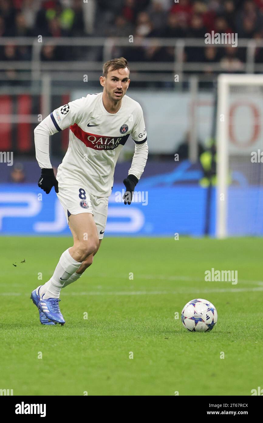 Novembre 7 2023 Milan - Italie - sport, football - Milan vs Paris Saint Ligue des champions allemande 2023/2024 - Stade G. Meazza - dans l'image : Fabián R. Banque D'Images