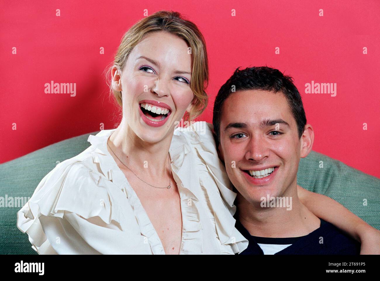 William Baker, qui a travaillé aux côtés de Kylie Minogue en tant que directeur créatif photographié à Kensington, janvier 2002 Banque D'Images