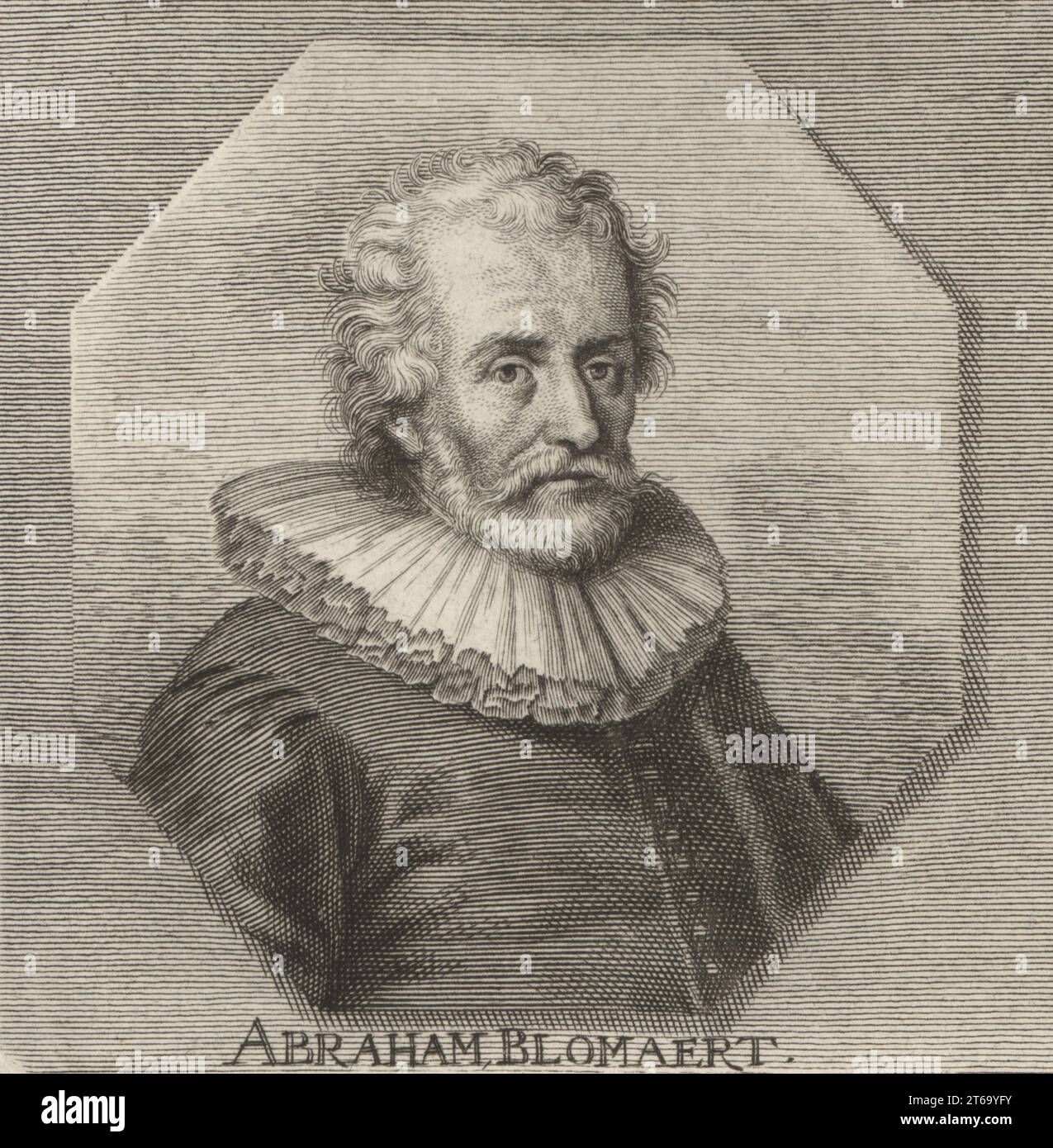 Abraham Bloemaert, peintre et graveur néerlandais, 1566-1651. A travaillé dans le style des maniéristes Haarlem et plus tard baroque. Abraham Blomaert. Gravure sur cuivre de Johann Georg Waldreich d'après une illustration de Joachim von Sandrart tirée de sa LAcademia Todesca, della Architectura, Scultura & Pittura, oder Teutsche Academie, der Edlen Bau- Bild- und Mahlerey-Kunste, Académie allemande d'architecture, de sculpture et de peinture, Jacob von Sandrart, Nuremberg, 1675. Banque D'Images