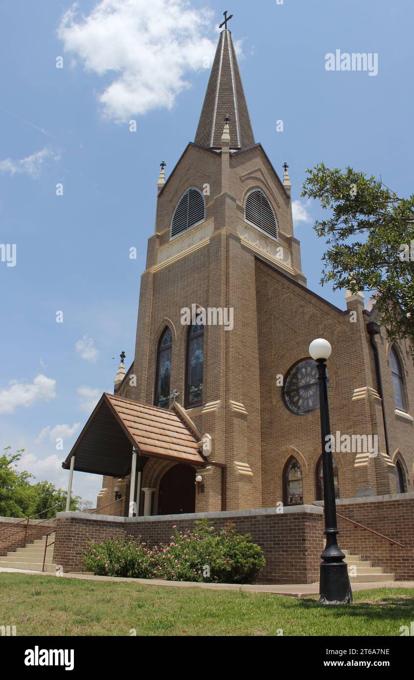 Église méthodiste historique située à Granger, Texas Banque D'Images