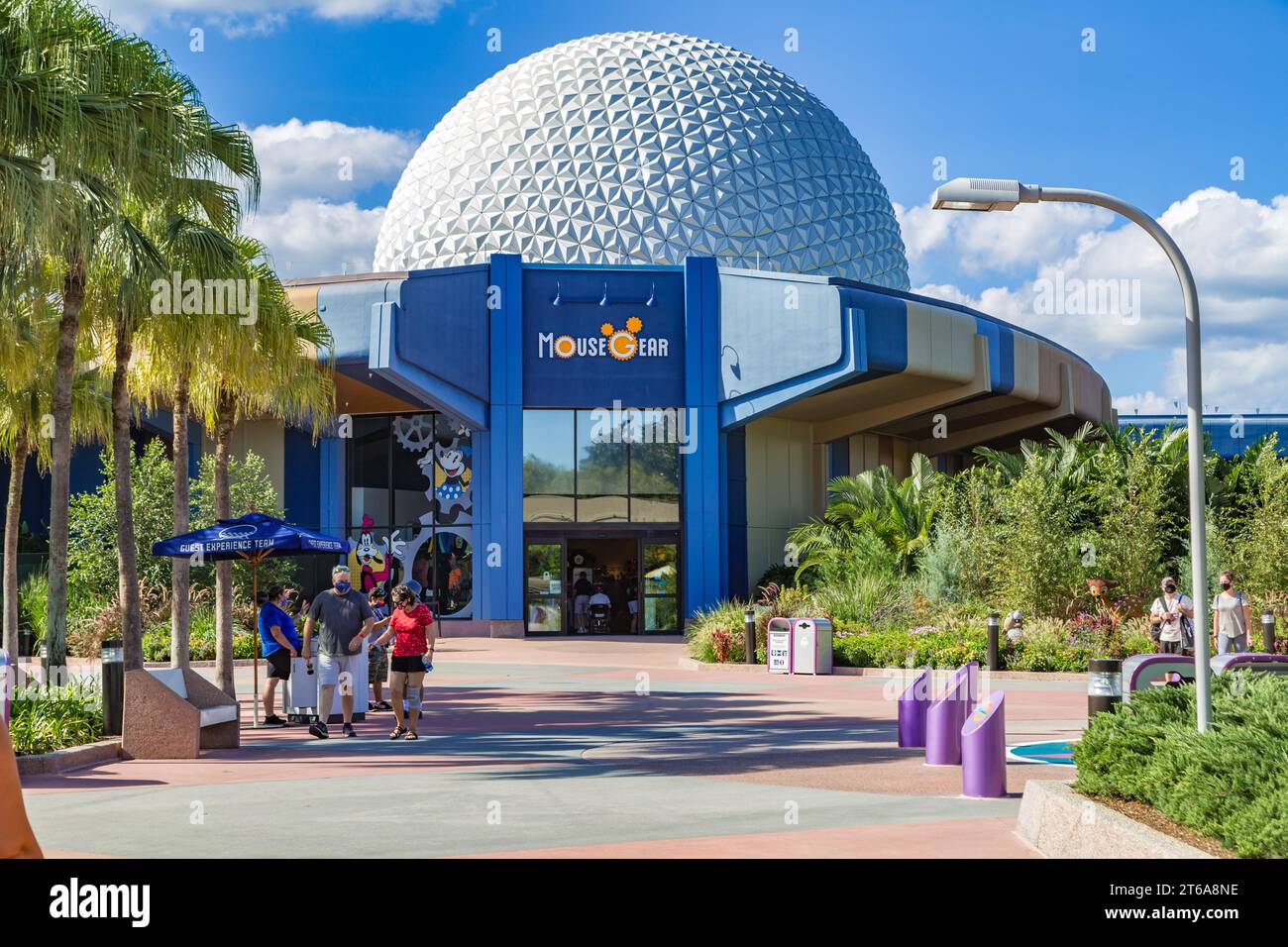 Boutique de souvenirs Mouse Gear à Epcot au Walt Disney World à Orlando, Floride Banque D'Images