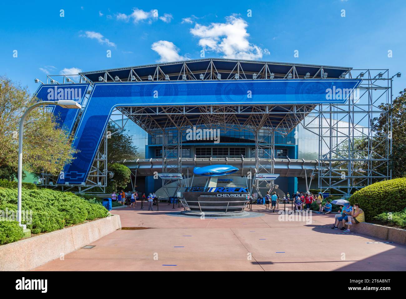 Essai sur piste à Epcot au Walt Disney World à Orlando, en Floride Banque D'Images