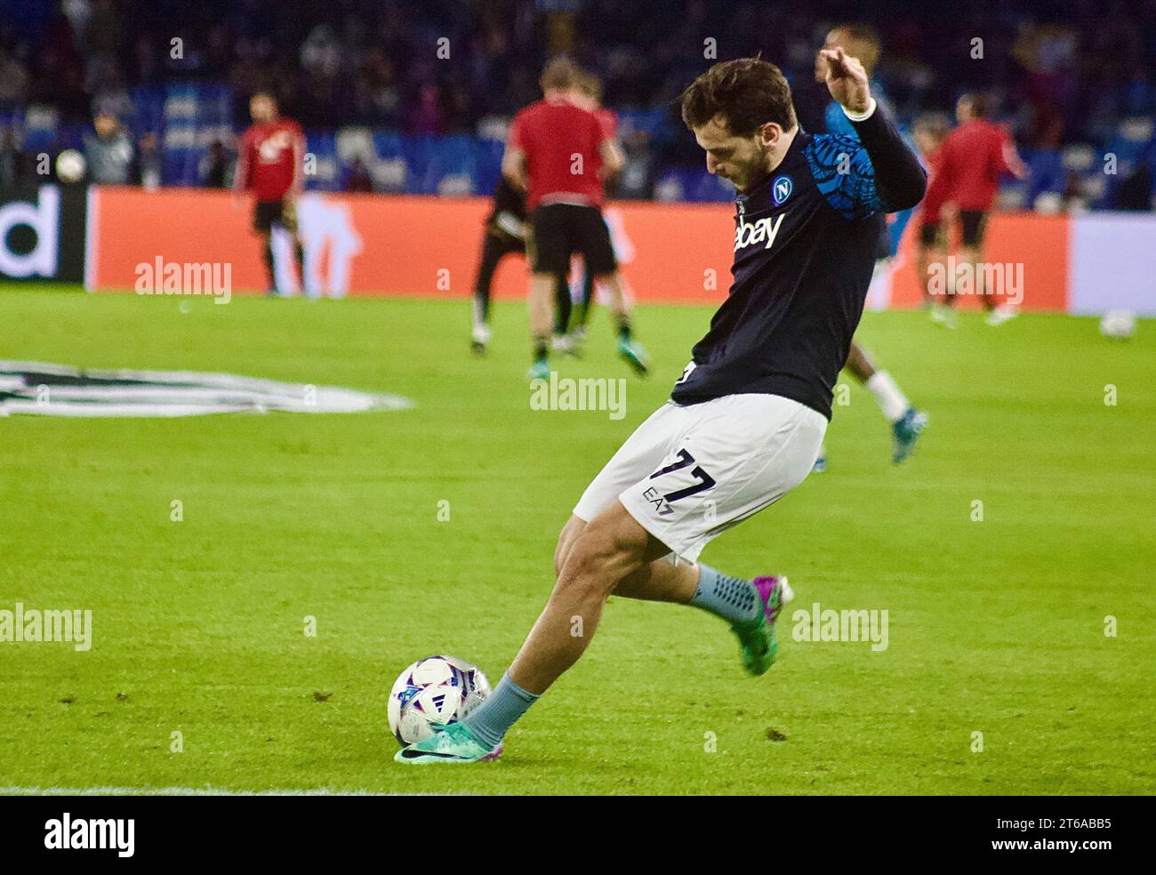 Séance d'entraînement avant le match de l'UEFA Champions League Napoli vs Union Berlin Banque D'Images