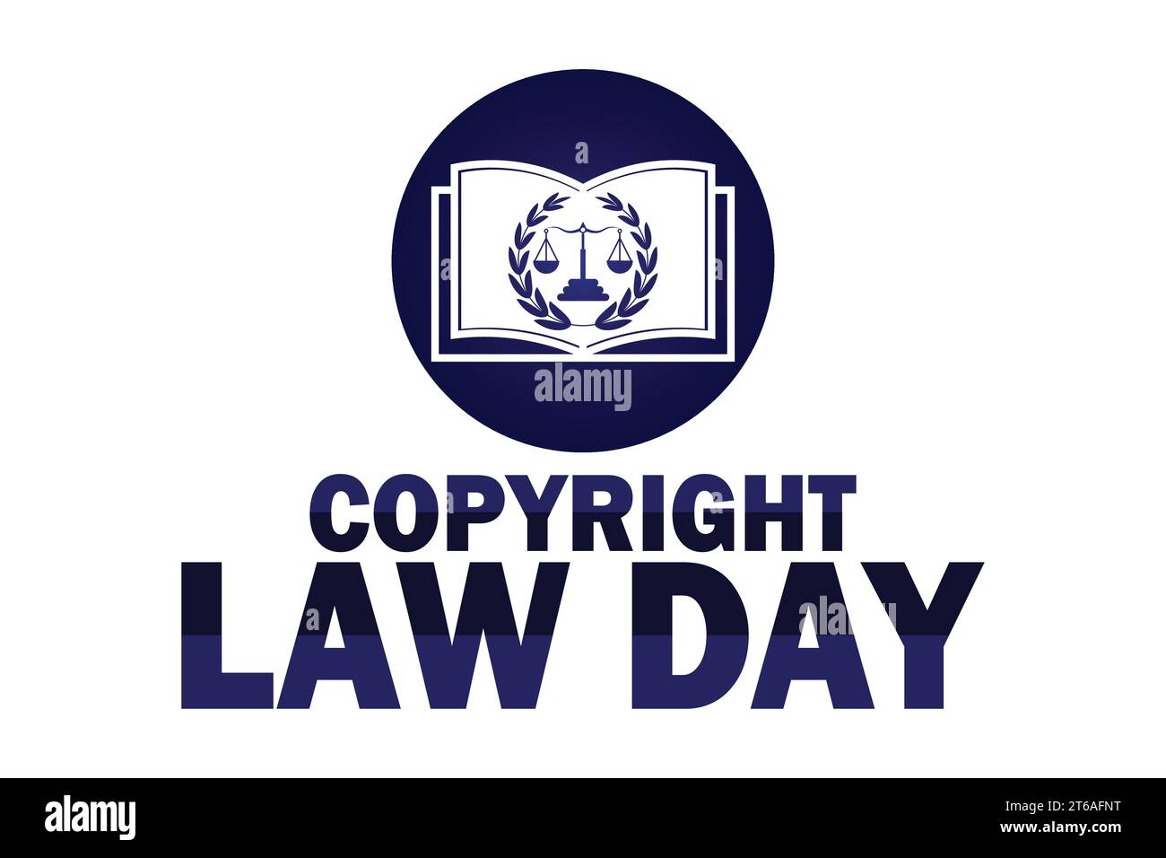 Copyright Law Day Vector illustration. Convient pour carte de voeux, affiche et bannière Illustration de Vecteur