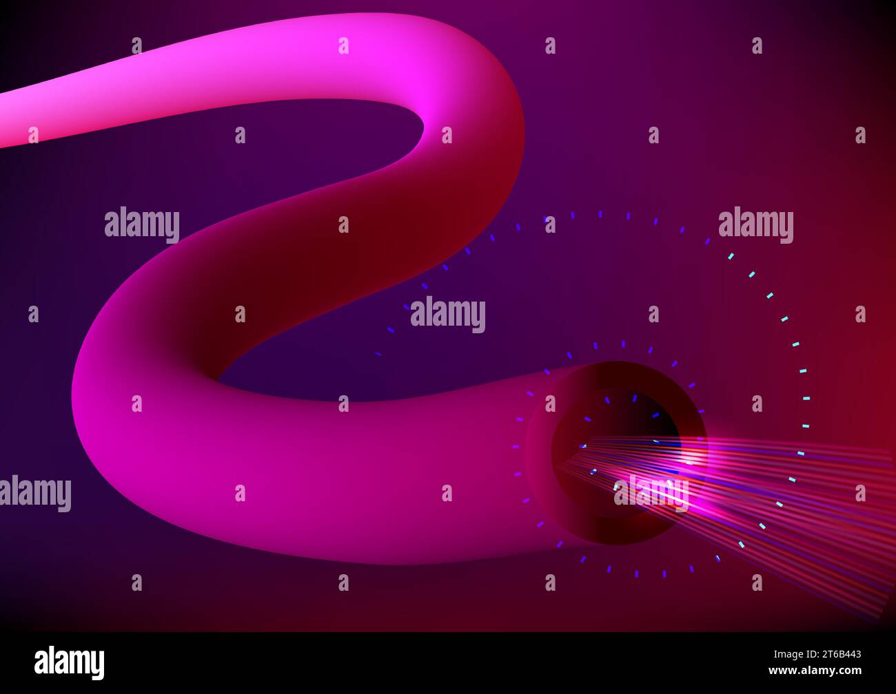 Arrière-plans abstraits signal laser spirale télécoms connexion par câble réseau Internet en ligne technologie futuriste illustration vectorielle numérique de science Illustration de Vecteur