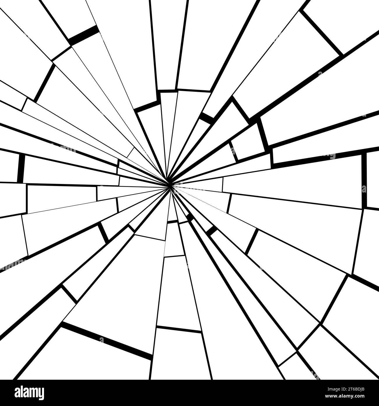 Fond de verre cassé. Vitre fissurée. Fissures sur l'écran, texture vectorielle noir et blanc. Illustration de Vecteur