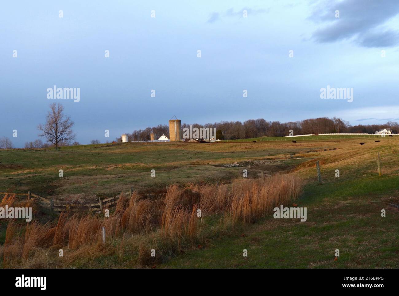 Magnifique scène de ferme en Virginie États-Unis Banque D'Images