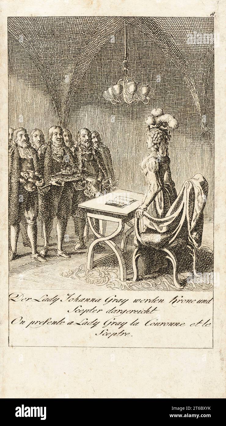 Planche 8 pour « Histoire du Moyen âge », 1793. Banque D'Images