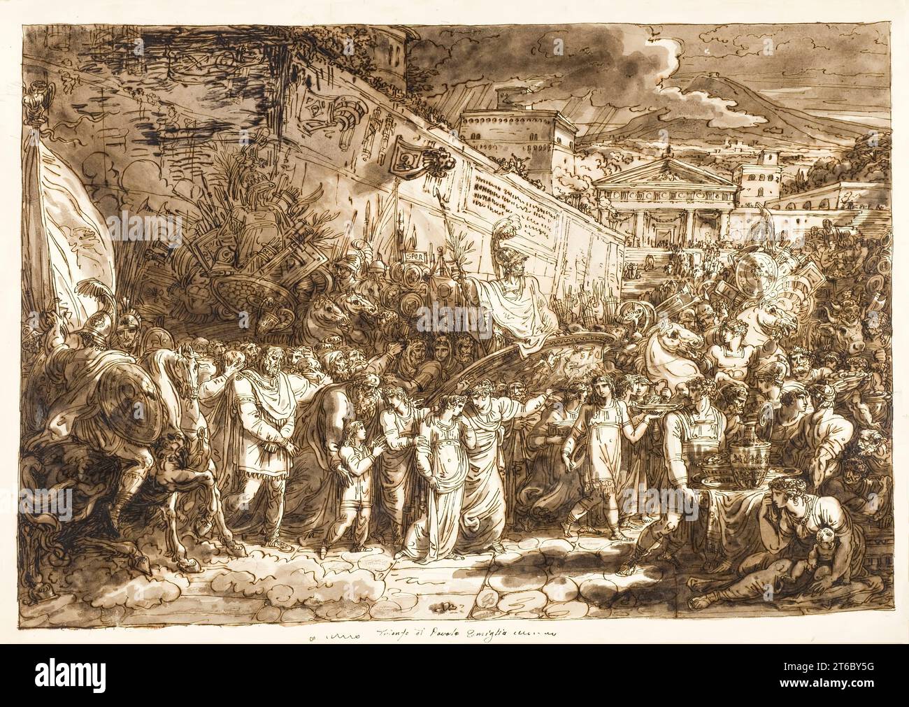 Le Triomphe de Paulus Emilius, entre circa 1812 et circa 1813. Banque D'Images