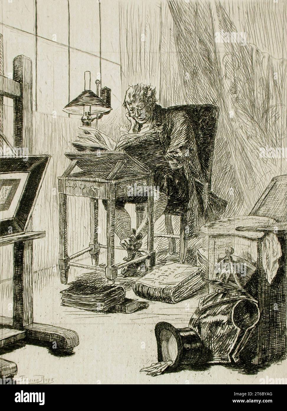 L'Art moderne ou la lecture du grimoire, 1879. De rimes de joie. Banque D'Images