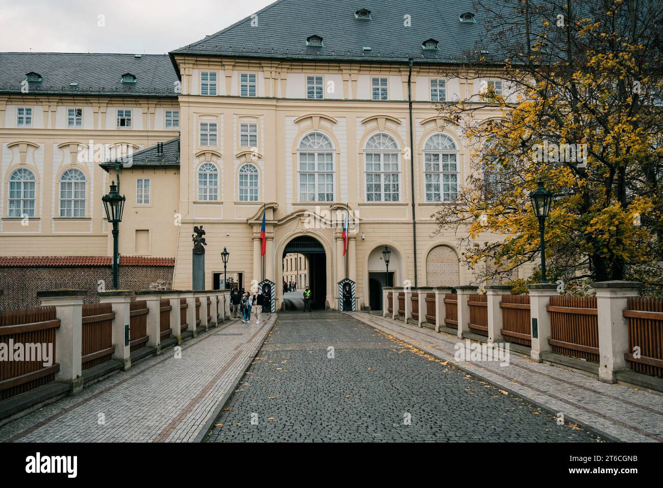 Architecture au château de Prague, Prague, Tchéquie Banque D'Images