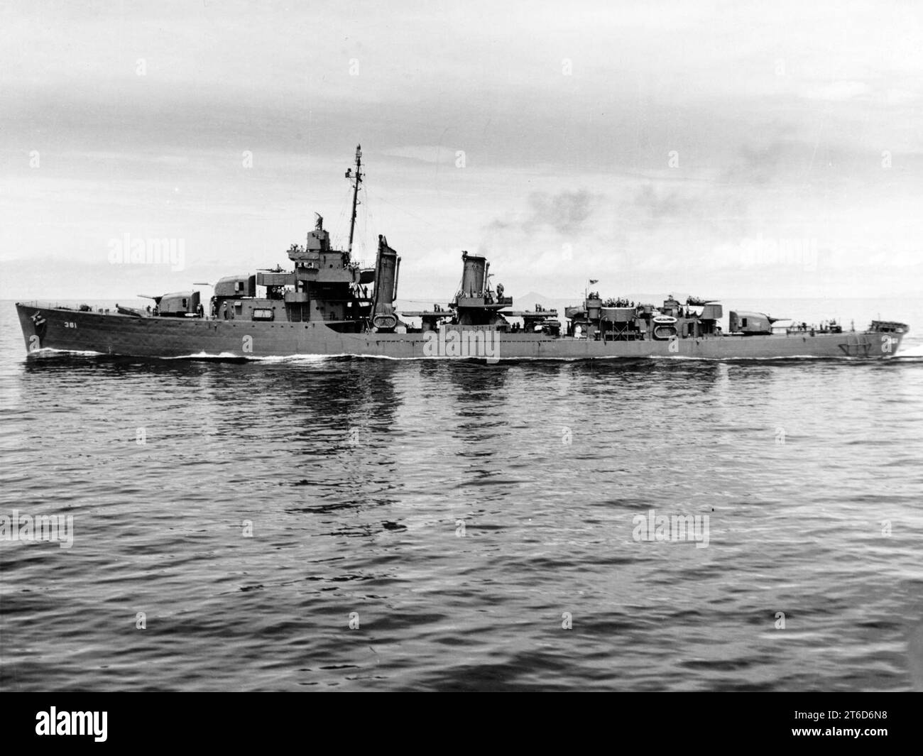 USS Clark (DD-361) en route près de la zone du canal de Panama, le 26 mai 1943 Banque D'Images