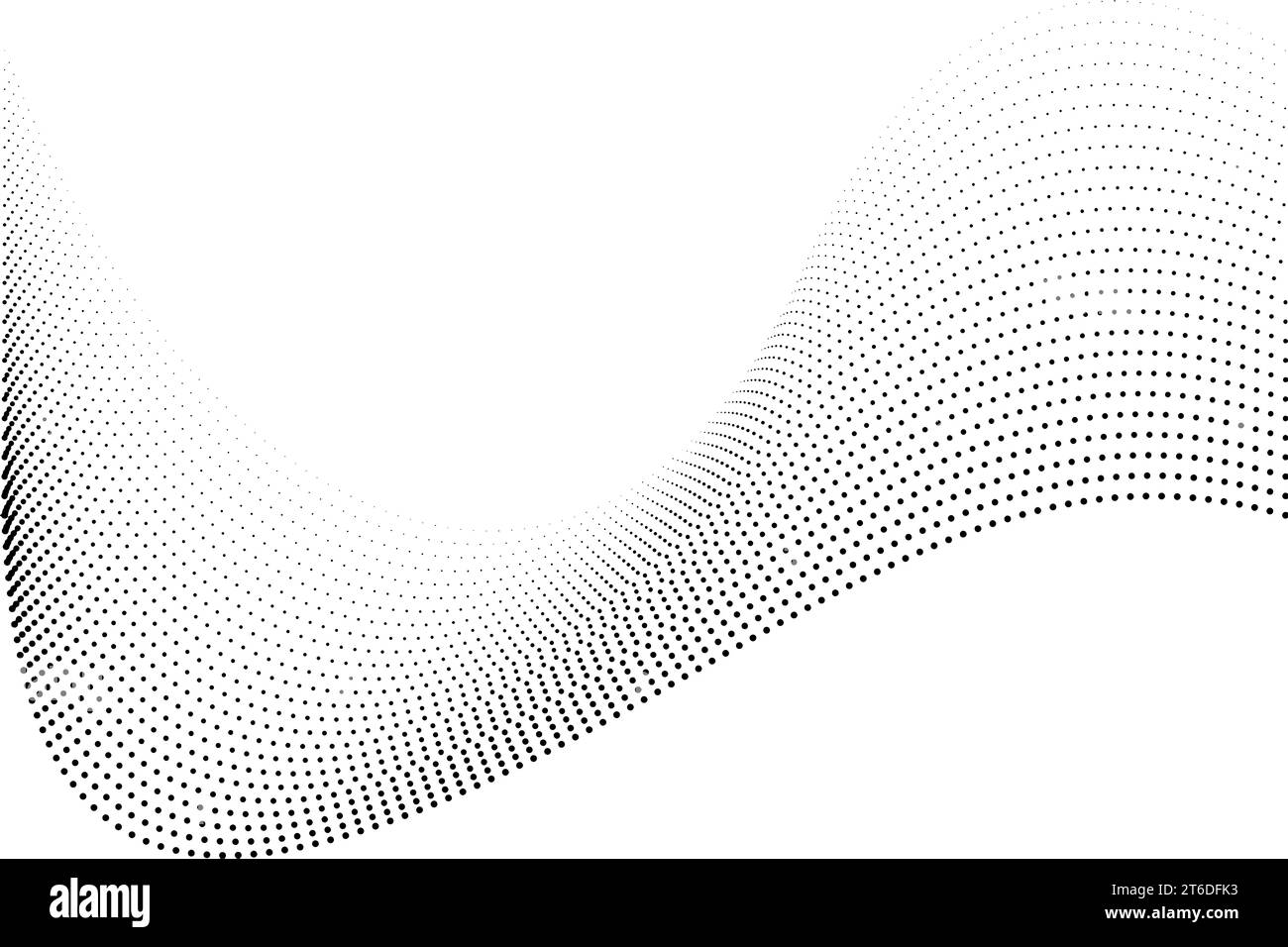 Fond abstrait de points d'onde de flux. Arrière-plan demi-ton abstrait Illustration de Vecteur