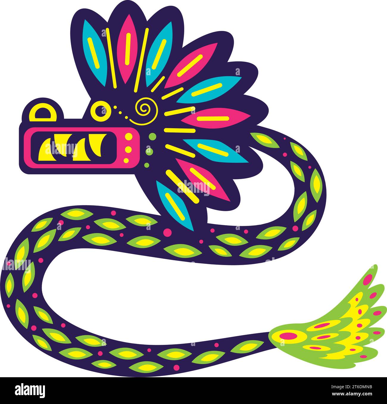 serpent alebrijes isolé Illustration de Vecteur