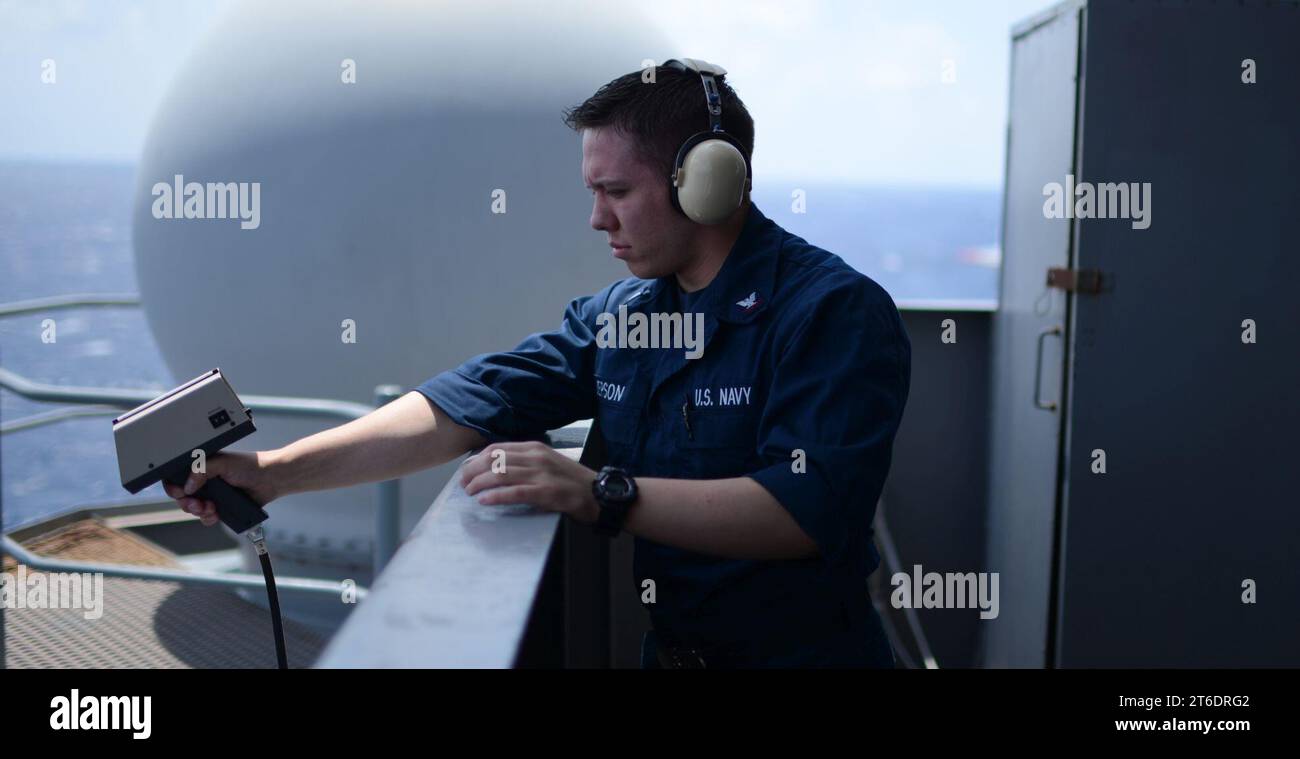 L'USS George HW Bush mène des opérations d'entraînement dans l'océan Atlantique 130426 Banque D'Images