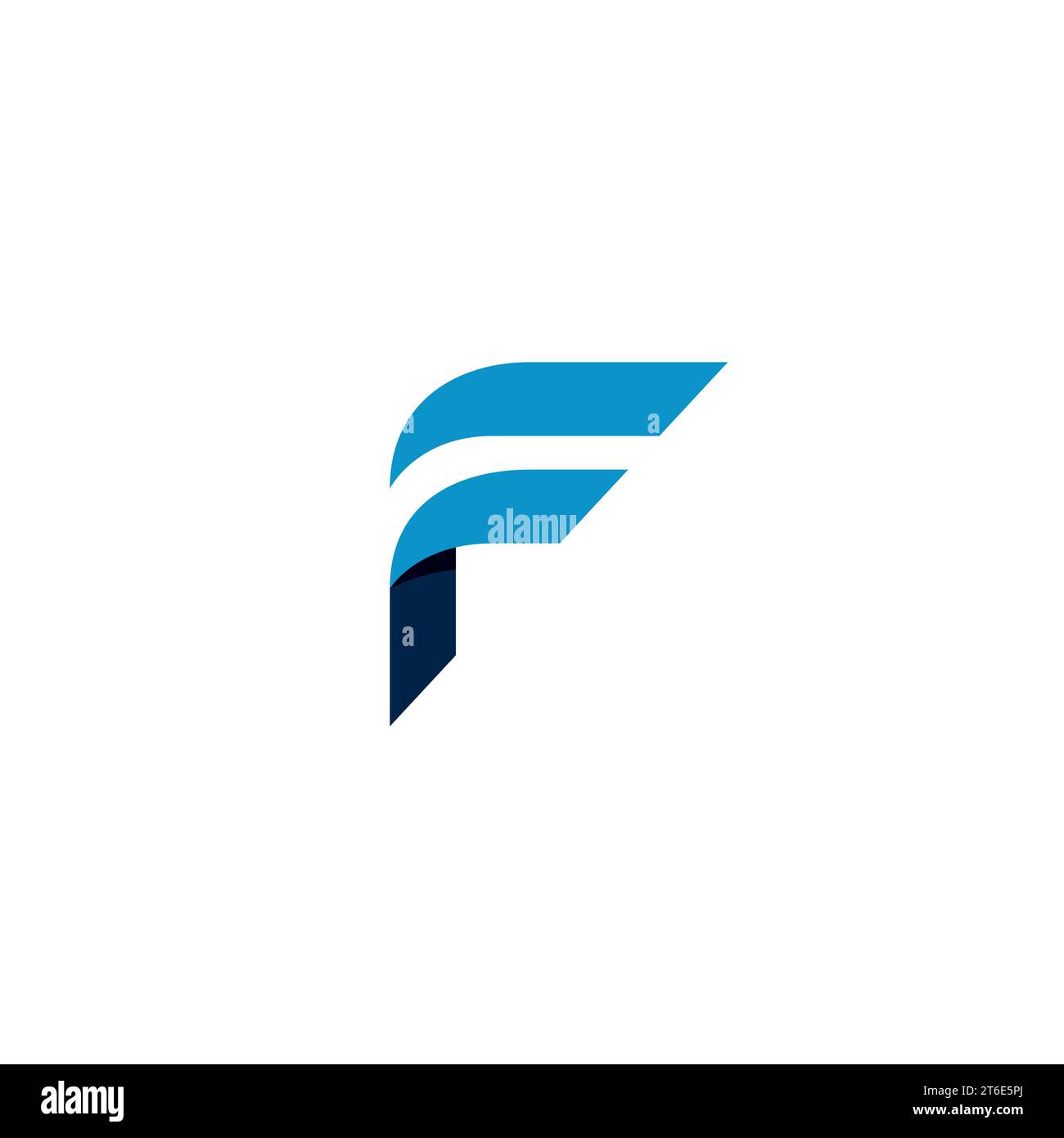 Logo F Wing Design simple Illustration de Vecteur