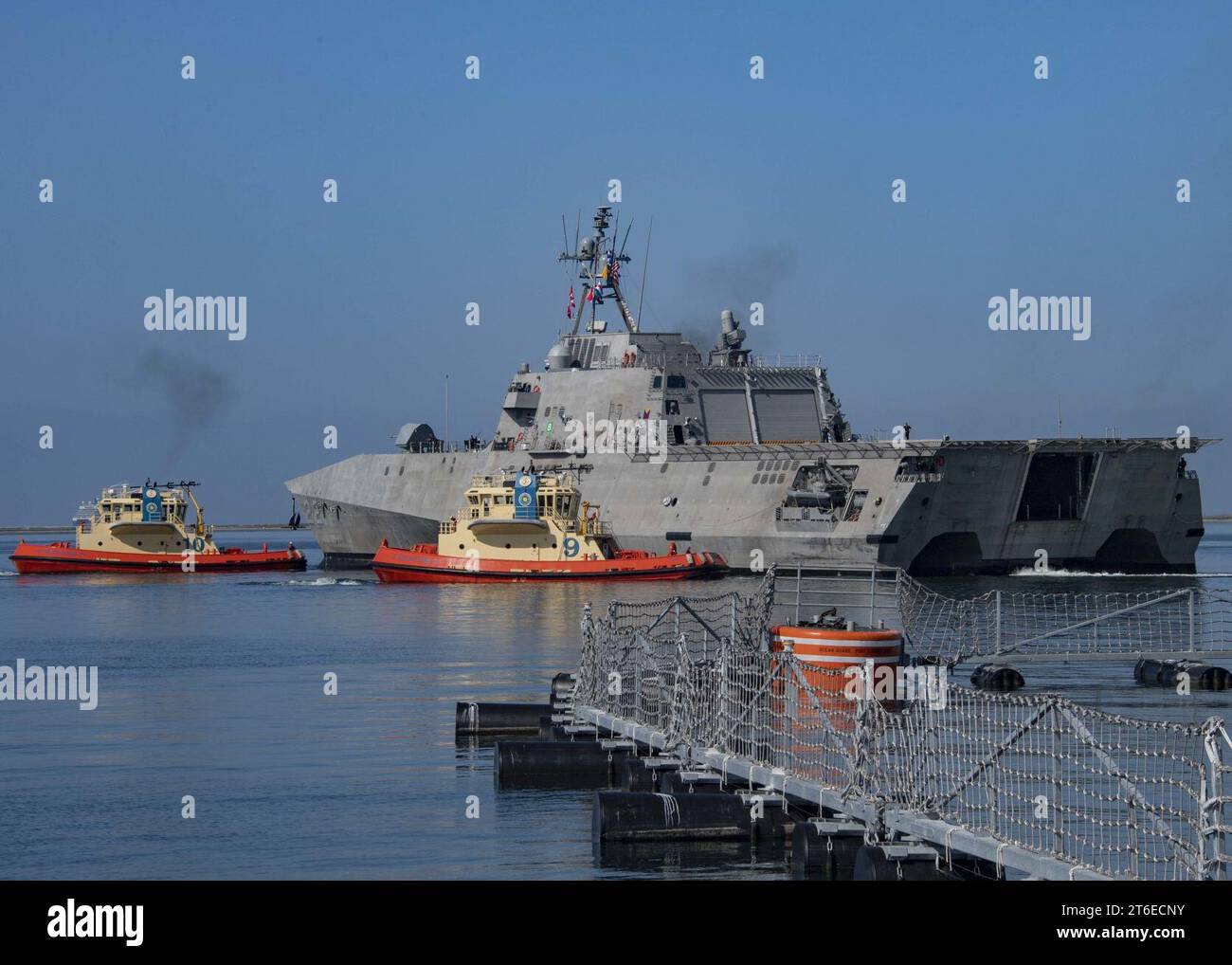 USS Kansas City (LCS 22) arrive à la base navale de San Diego pour la première fois - 3 Banque D'Images