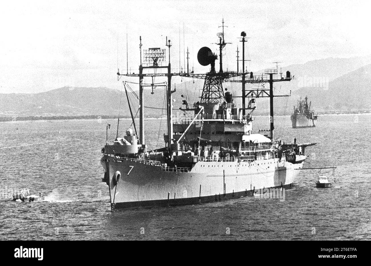 USS Mount McKinley (LCC-7) en 1969 Banque D'Images