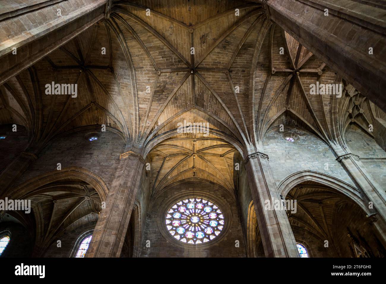 Église, vue intérieure, Iglesia de San Vicente, San Sebastian, Donostia, pays Basque, Espagne du Nord, Espagne Banque D'Images