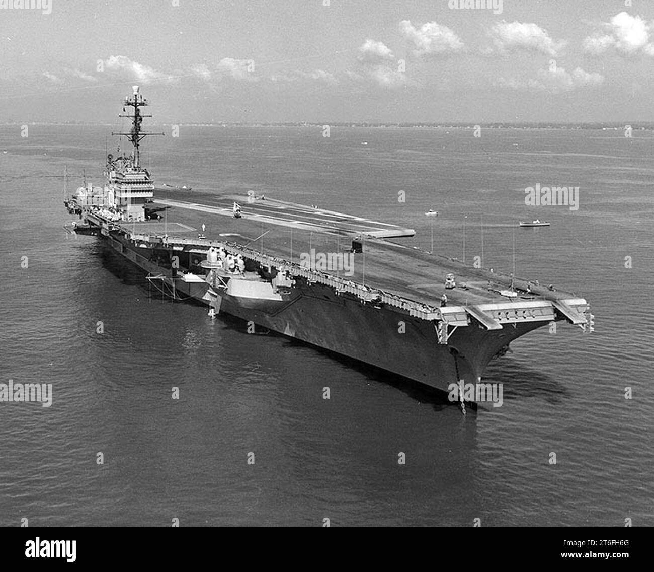 USS Saratoga (CVA-60) 1957 Banque D'Images