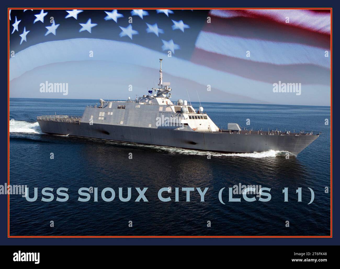 Représentation d'artiste de l'USS Sioux City (LCS-11) Banque D'Images