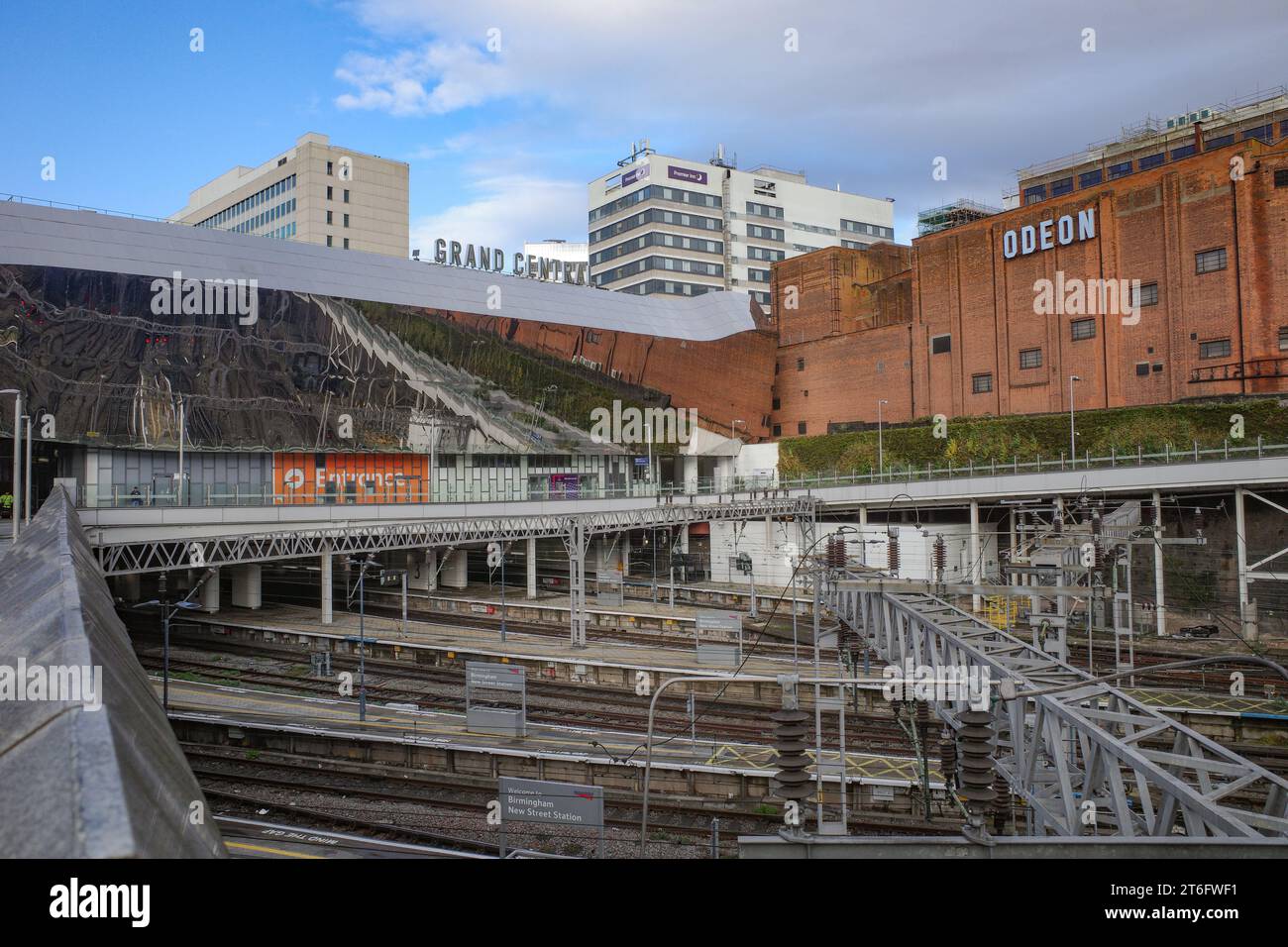 Birmingham, Royaume-Uni - 5 novembre 2023 : vues extérieures de la gare de Birmingham New Street, Grand Central Banque D'Images