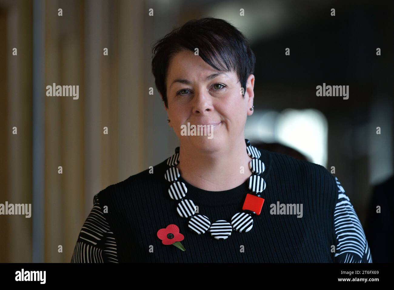 Édimbourg Écosse, Royaume-Uni 09 novembre 2023. Elena Whitham MSP au Parlement écossais. crédit sst/alamy live news Banque D'Images