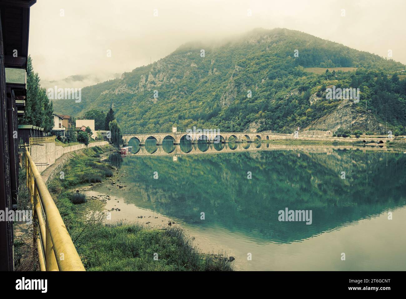 Le pont sur la Drina, Visegrad, Bosnie-Herzégovine (3) Banque D'Images