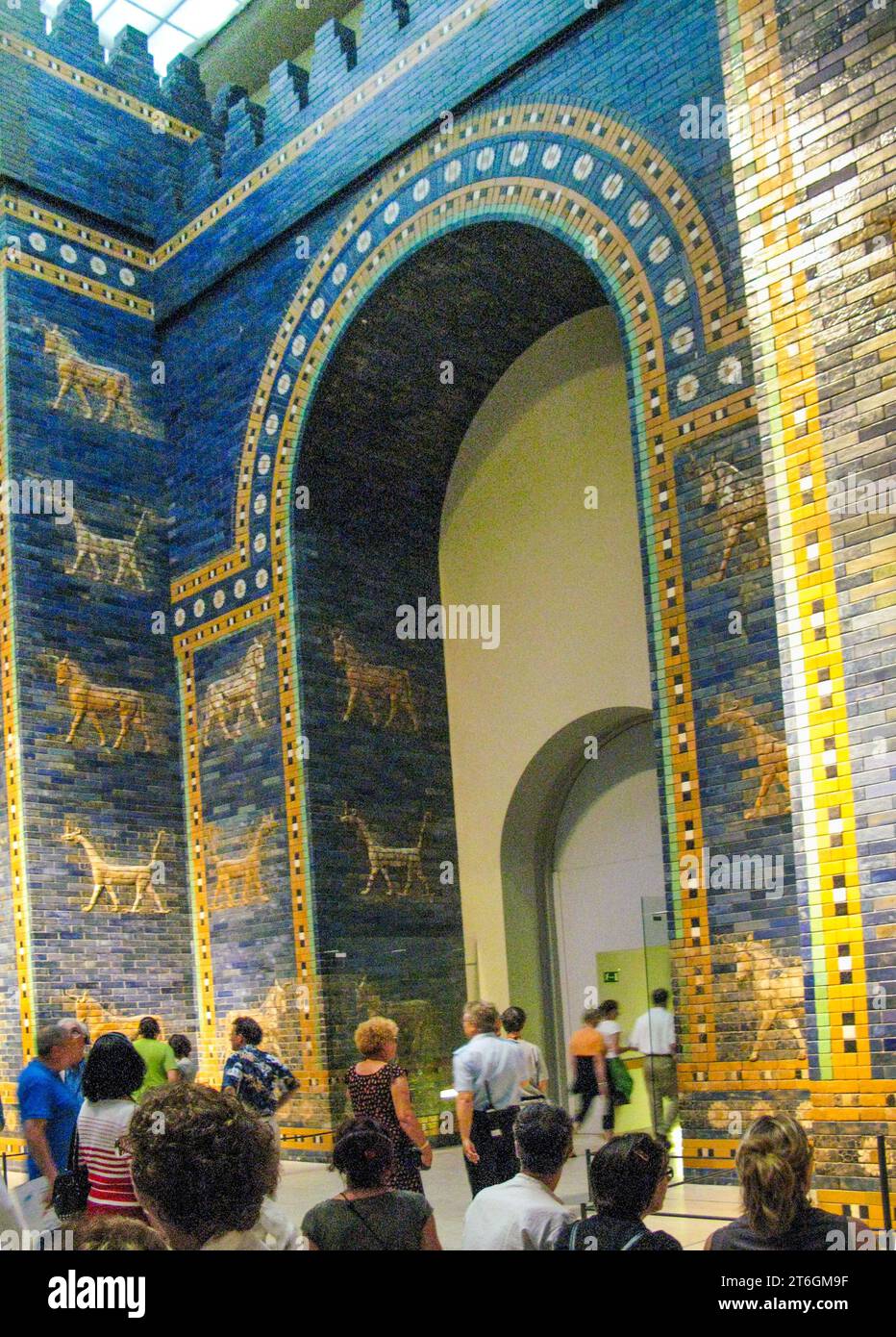Allemagne, Berlin ; porte Ischtar dans le musée de Pergame, sur l'île aux musées. Banque D'Images