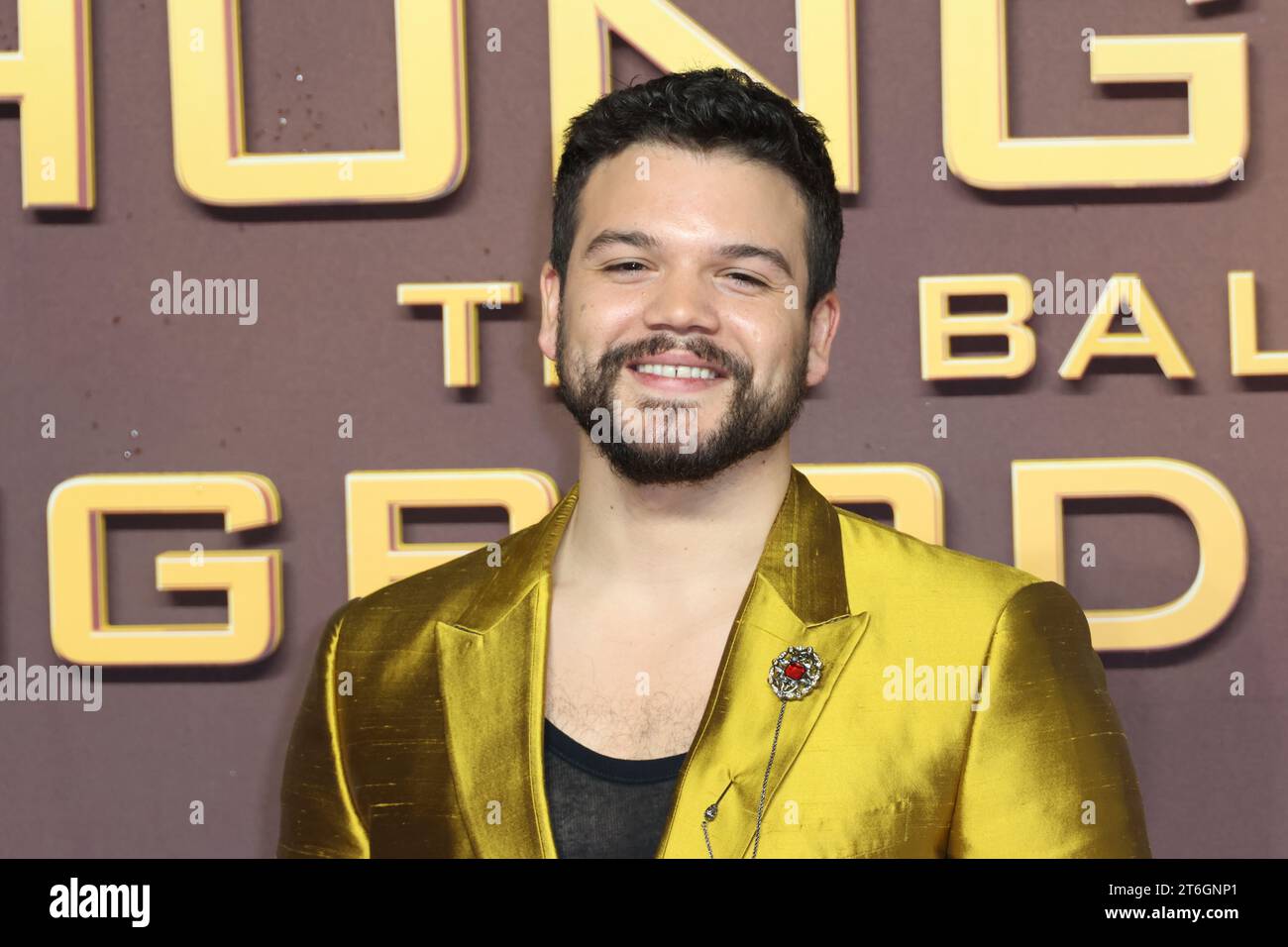 Josh Andres Rivera, The Hunger Games : The Ballad of Songbirds & Snakes - première mondiale, BFI IMAX, Londres, Royaume-Uni, 09 novembre 2023, photo de Richard Gold Banque D'Images