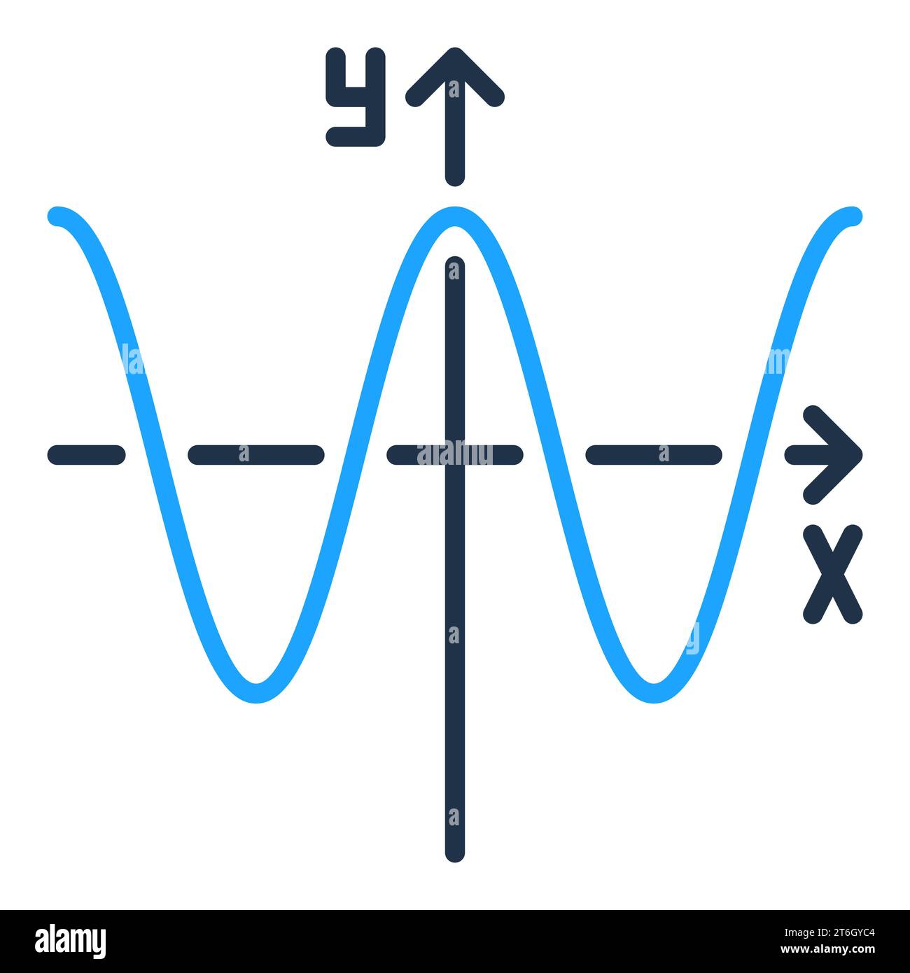 Vecteur graphique mathématique concept de fonction mathématique icône colorée ou élément de conception Illustration de Vecteur