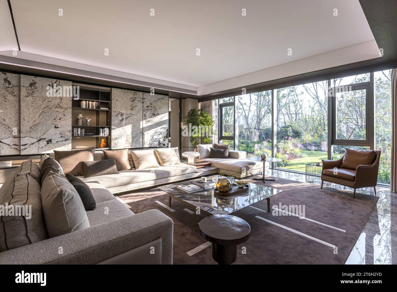 L'essence du décor intérieur moderne Banque D'Images