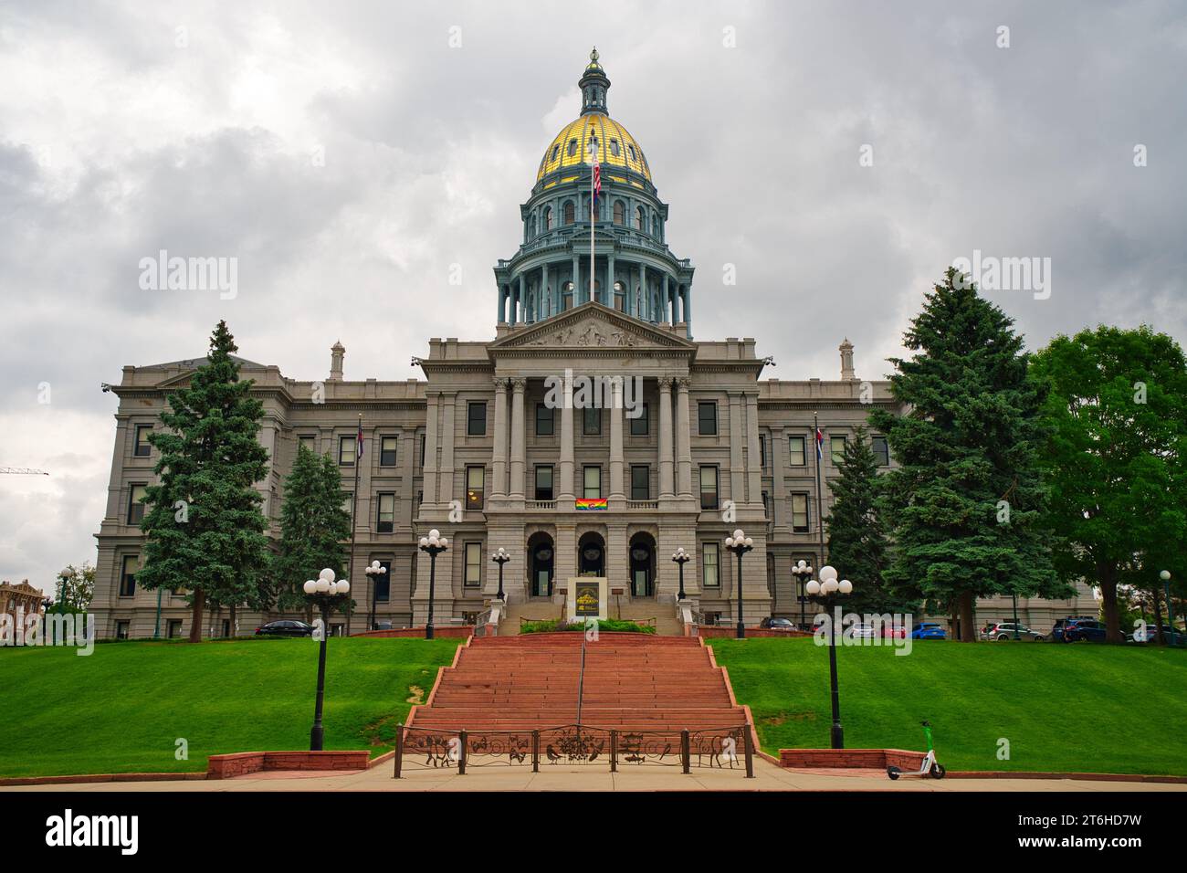 Vue du bâtiment du capitole de l'État du Colorado à Denver Colorado Banque D'Images