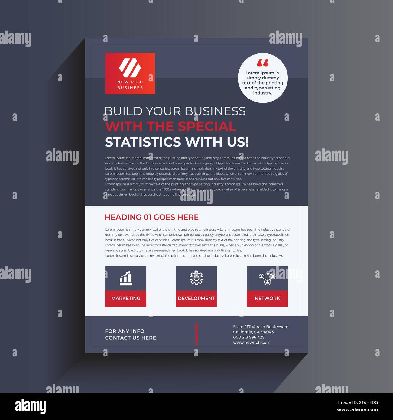 Modèle de conception de flyer d'entreprise, modèle de flyer d'entreprise, mise en page créative de flyer, modèle de flyer de brochure de rapport annuel, conception de couverture Gree. Illustration de Vecteur