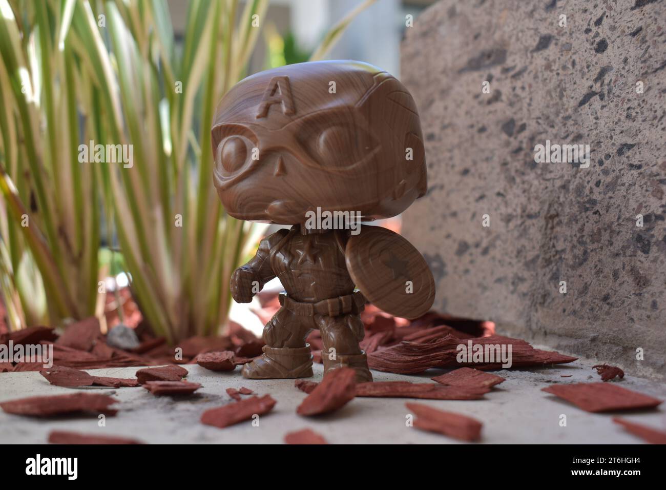 Captain America avec Shield Banque D'Images