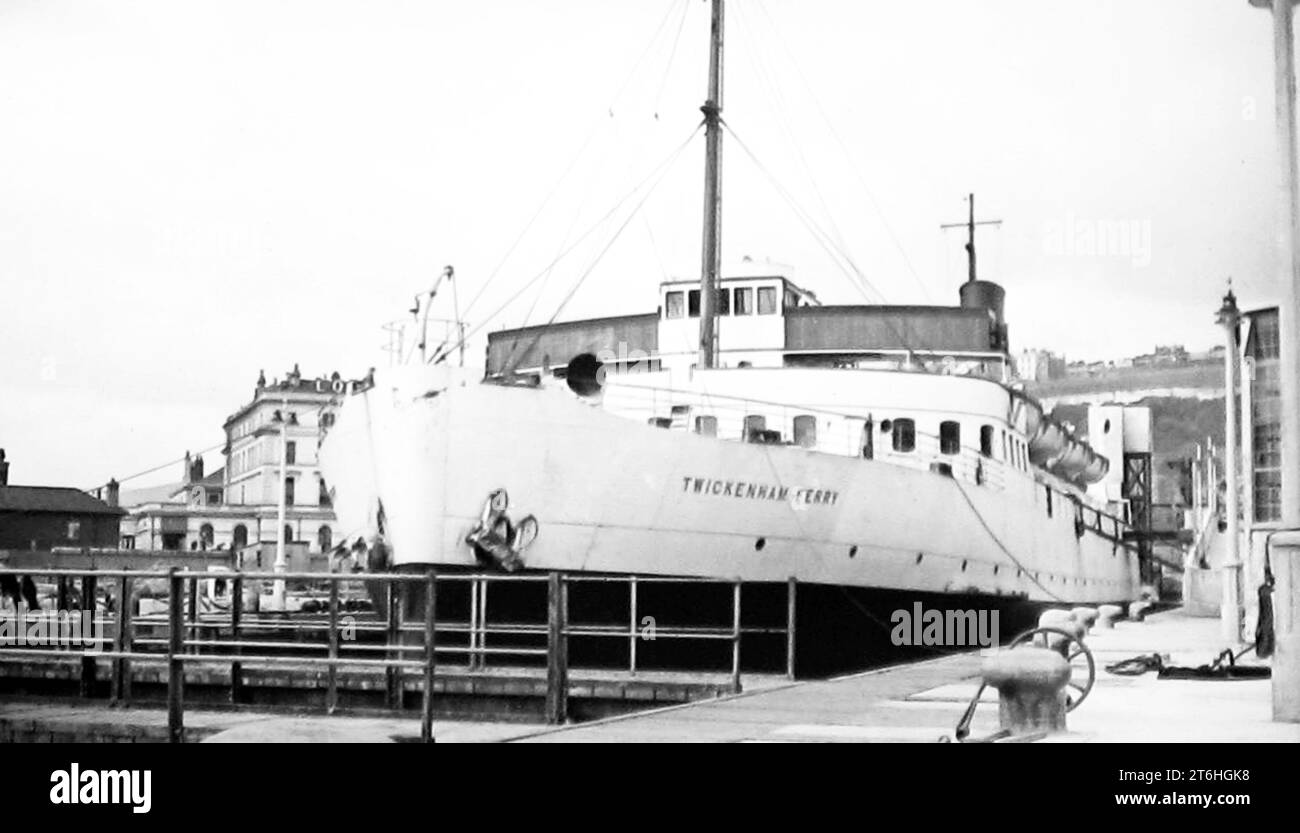 SS Twickenham Ferry, Douvres en 1939 Banque D'Images